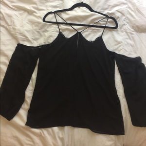 NWT black off the shoulder shirt